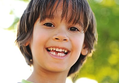 happy child playing in the park